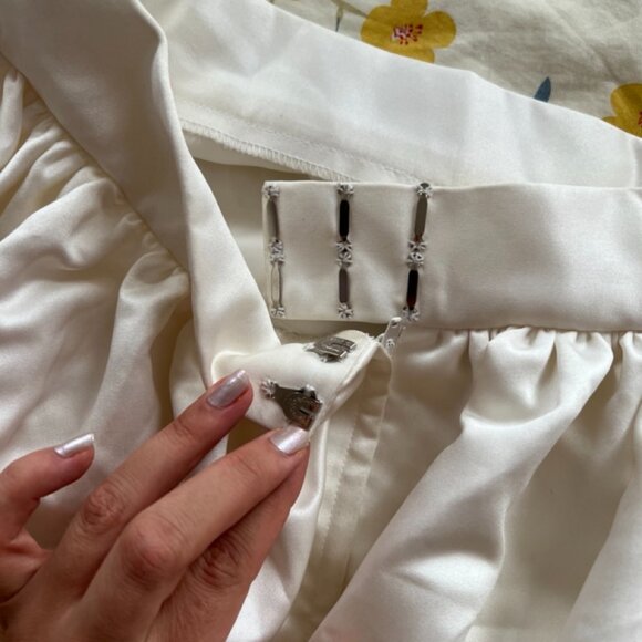 2 Piece Wedding Dress Beaded Embroidered Gown - Picture 13 of 14